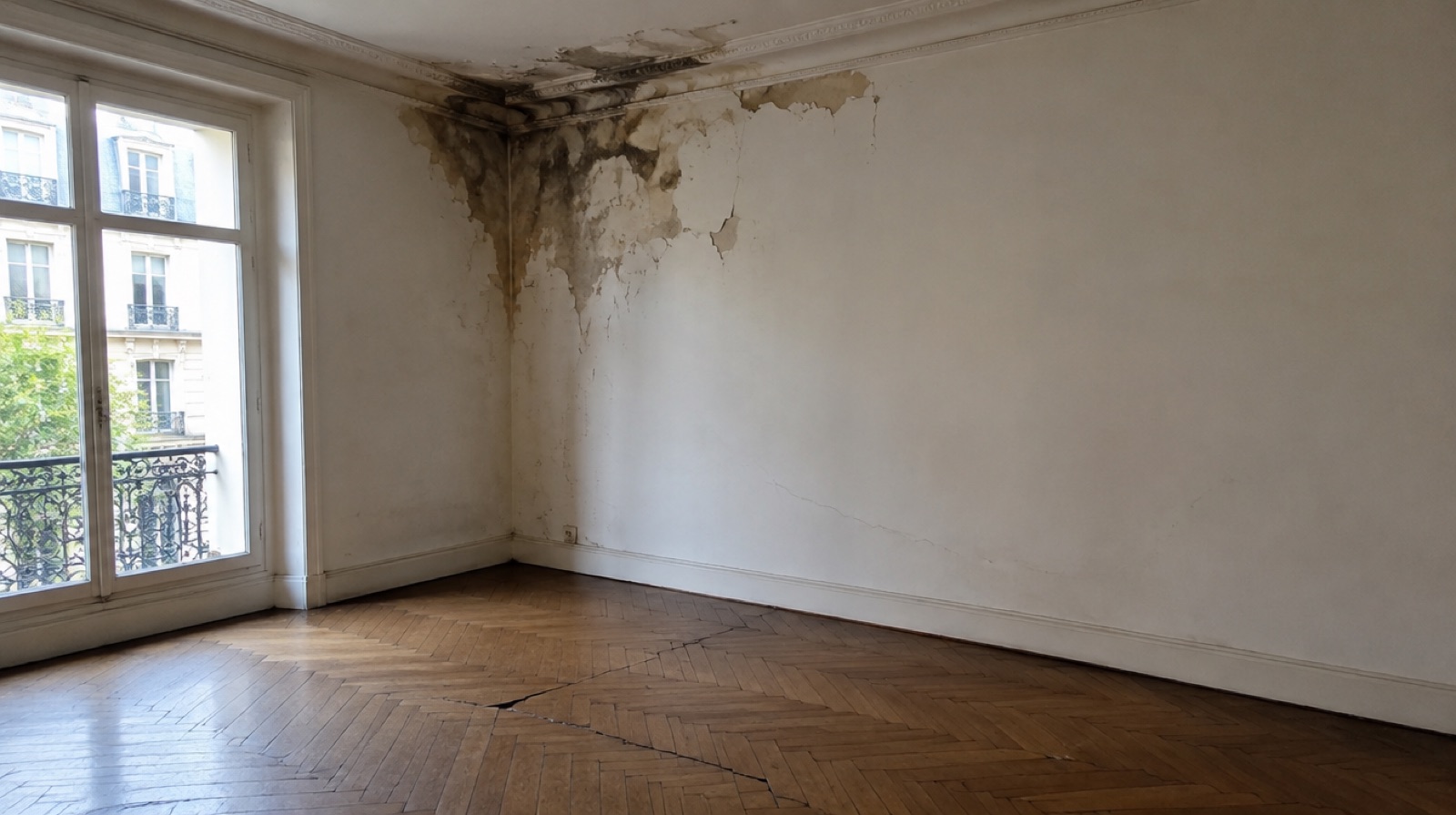 Mur d'un appartement avec une tache d'humidité : une photo peut-elle servir de preuve irréfutable ?
